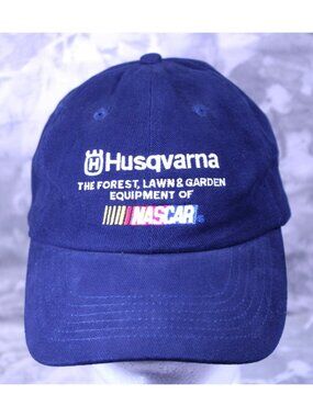 Husqvarna Forest Lawn & Garden Equipment of NASCAR Logo Spell Out Hat Cap Snap